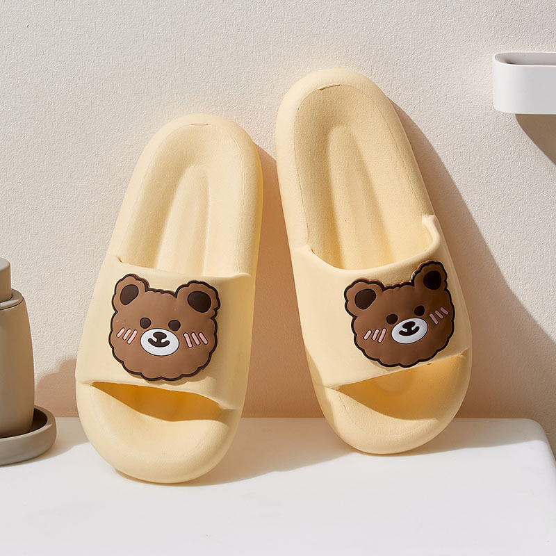 Grosir - S1051 Sandal Motif Bear / Sandal Cute / Sandal Beruang / Sandal Slop / Sandal Rumah / Sandal Empuk