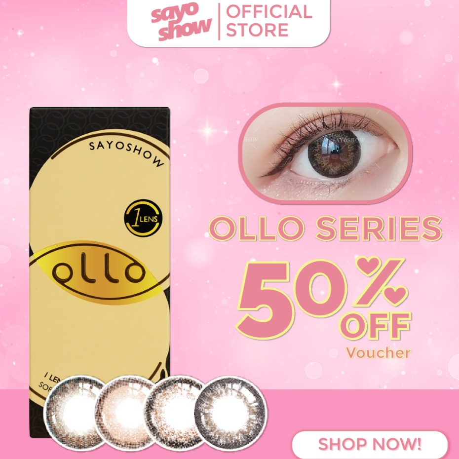 SAYOSHOW - Softlens OLLO Normal, Minus 1.00 S/D 8.00 (14 mm)