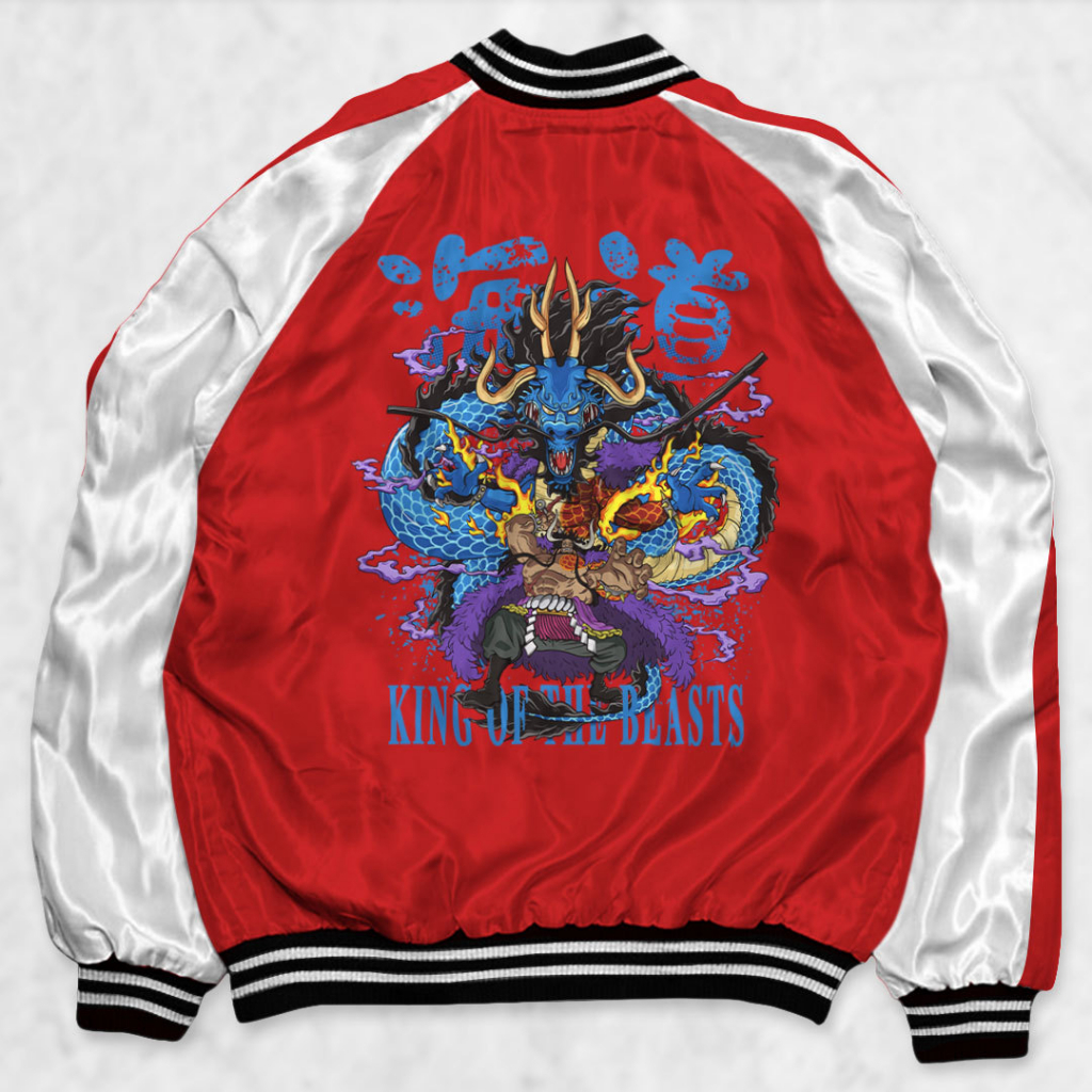 Fortglass Jaket Sukajan Motif KAIDOU Sablon Jaket Pria Wanita Distro Unisex Japan Premium Original