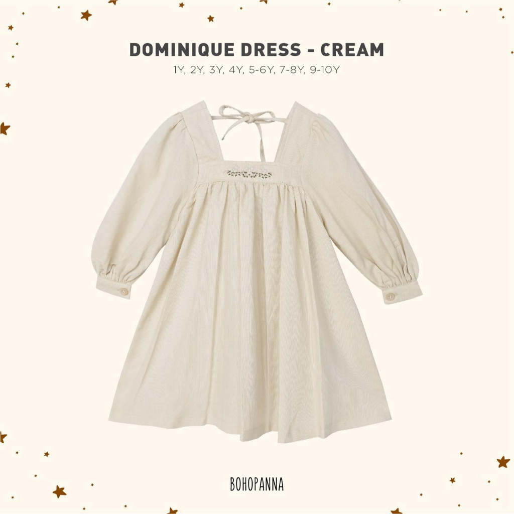 BOHOPANNA | BOHO | BOHO PANNA DOMINIQUE DRESS | DRESS ANAK PEREMPUAN | DRESS BOHOPANNA