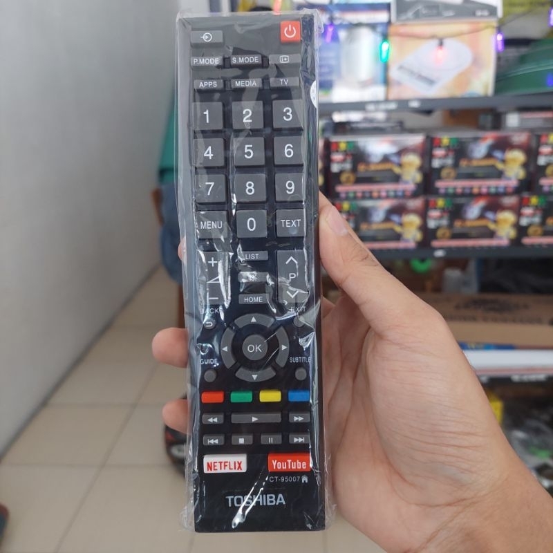 Remot Remote TV Toshiba Smart LED Langsung Pake Tanpa Setting