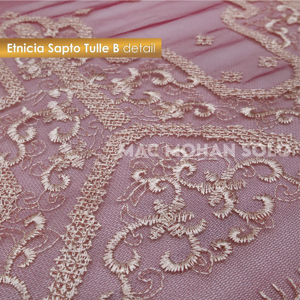 [NEW ARRIVAL] ETHNIC SUMBA ORGANZA BASE TULLE  PER 0.5M MOTIF TERBARU TILE DENGAN DASAR ORGANZA ORIGINAL EXCLUSIVE WEDDING DRESS KEBAYA BALL GOWN