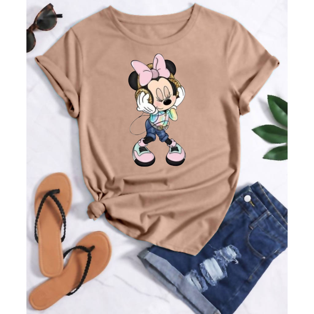 Kaos Wanita Oversize DTF HAPPY / NEWYORK