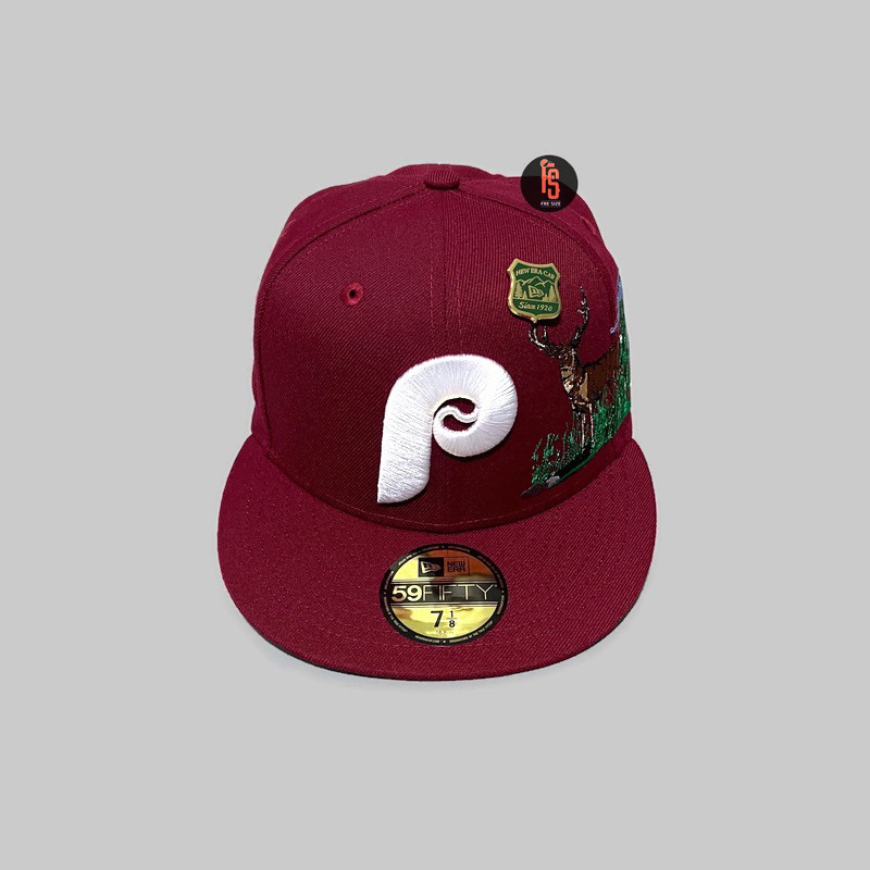 TOPI NEW ERA ORIGINAL 5950 STATE PARK PHILADELPHIA PHILLIES MAROON