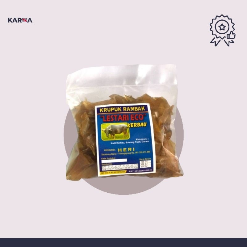 

Kerupuk Rambak Kerbau Lestari Eco 250g