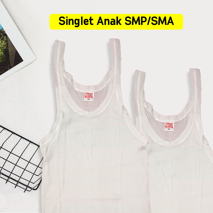 Singlet / Kaos dalam anak  Laki Laki Tanggung SMP-SMA Usia 14-15-16-17 tahun