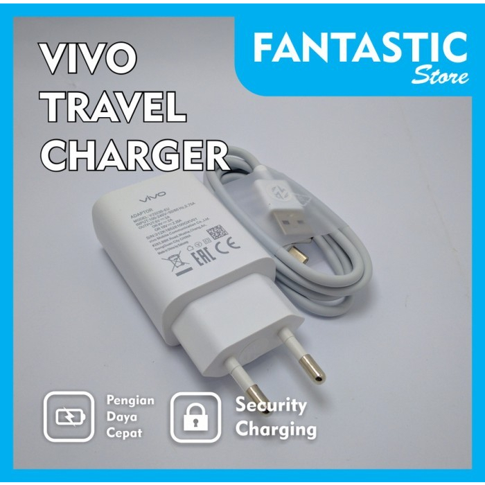 Charger Casan Fast Charging Original Micro Vivo Y12 Y15 Y17 Y19