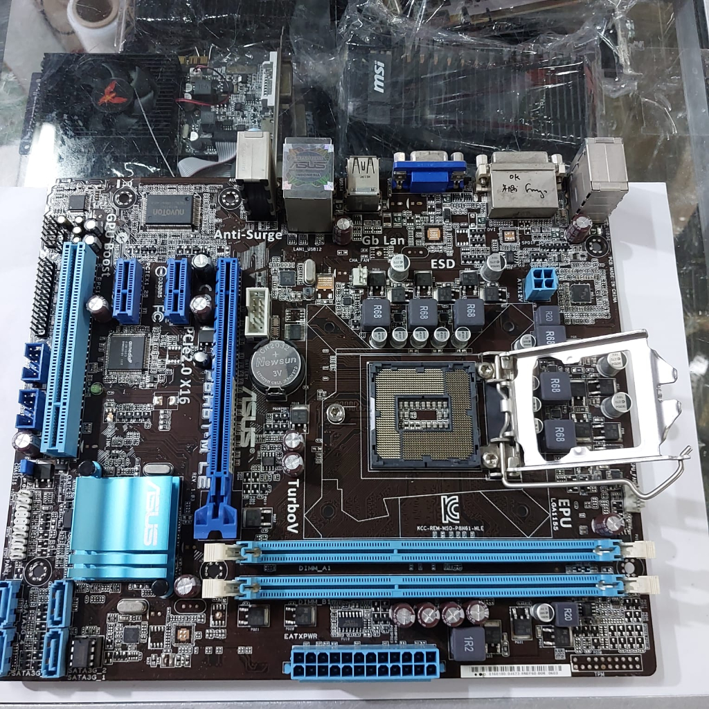 mainboard motherboard intel asus p8h61-m le