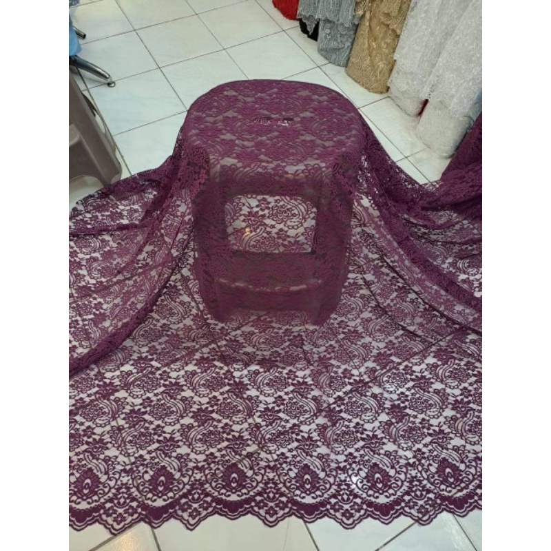 bakal kebaya renda meteran