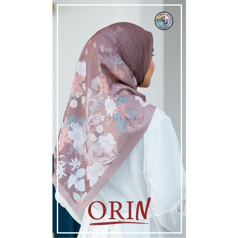 hijab segi empat motif orin al fajri dapat 10 pcs
