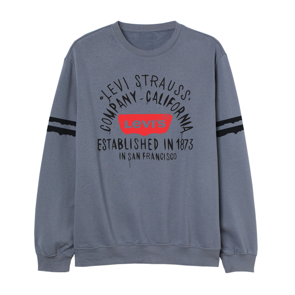 LEVIS Crewneck Sweater Pria Grafitty