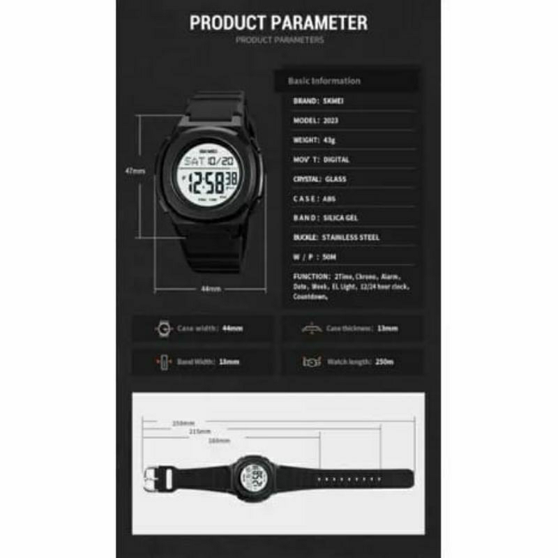 Limited Edition Jam Tangan Skmei 2023 Kasual Terlaris Tahan Air Fashion