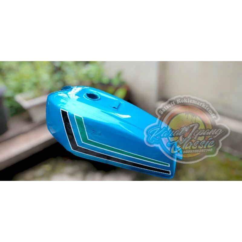 Paket hemat tangki gl100 biru custome k5 Bahan detail original