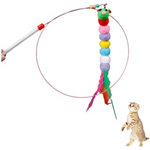 CAT TEASER - Mainan Kucing Stick Kawat Lentur / Cat Toy