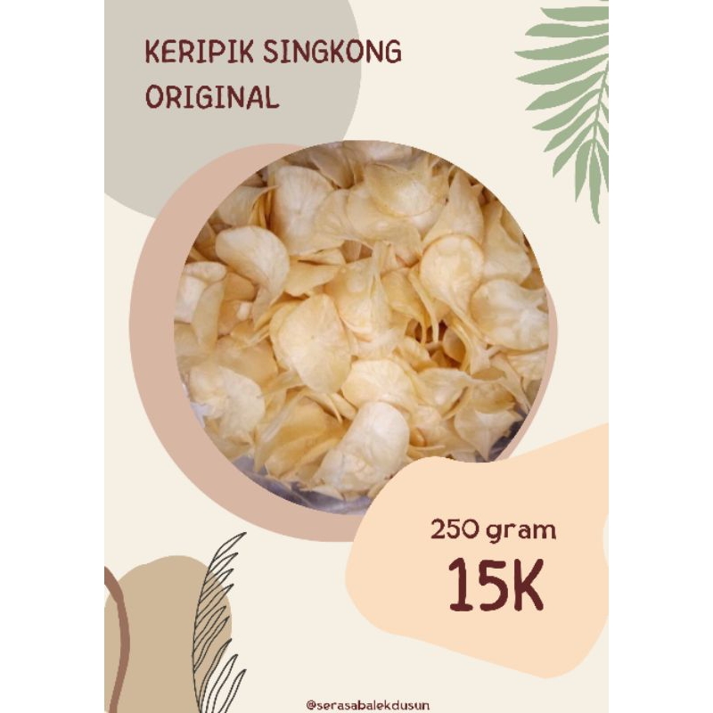 

Keripik singkong original 200 gram