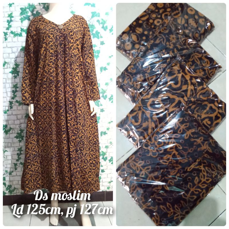 Daster muslim cap jumbo, daster batik