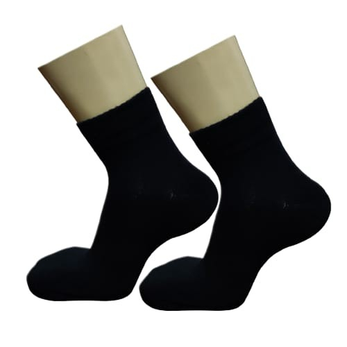 KAOS KAKI SCHOOL BLACK AND WHITE/KAUS KAKI SEKOLAH WARNA HITAM PUTIH UKURAN PENDEK DIATAS MATAKAKI UKURAN REMAJA DEWASA UNISEX TERLARIS
