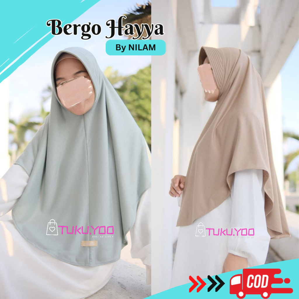 Hijab Bergo Hayya Jilbab Instan Model Terbaru Kekinian