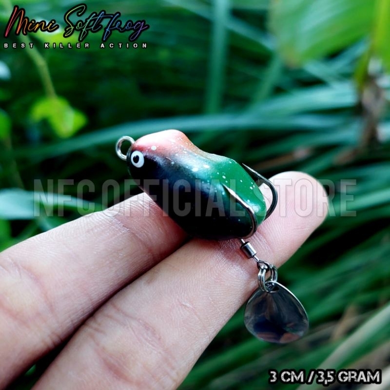 Mini Soft Frog 3 cm 3,5 gram Sensitif, Elastis, Kuat &amp; Mudah Hook up