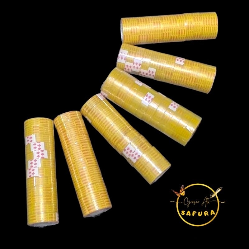 

solasi kado isolasi bening 1 roll 12 pcs termurah