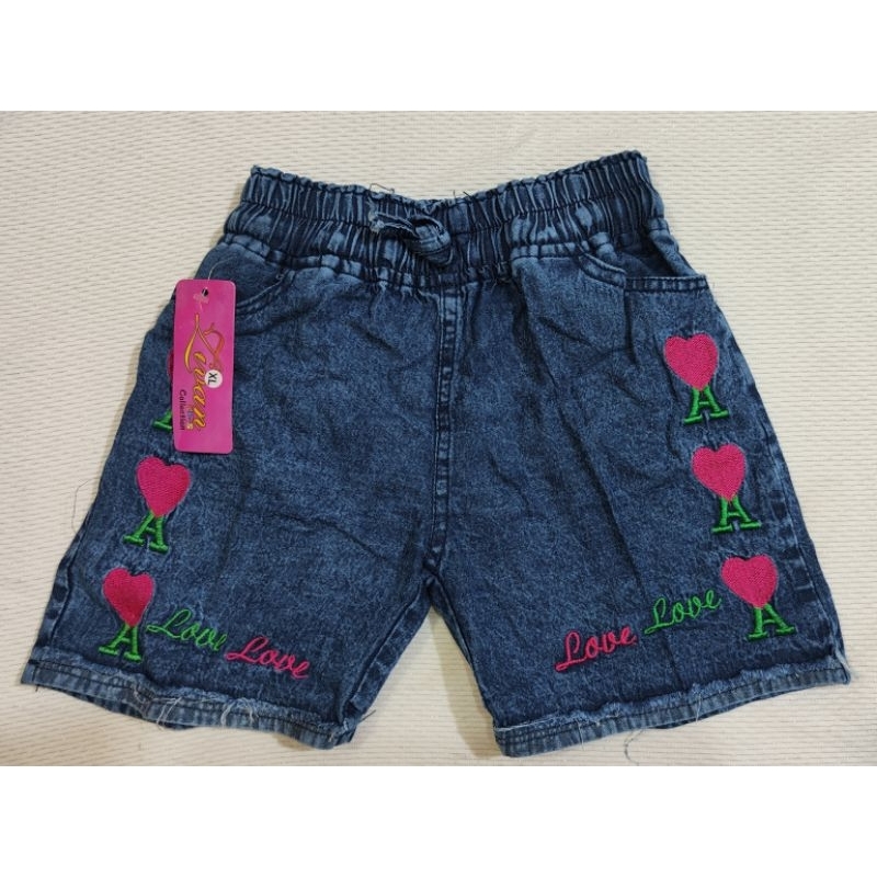 Celana Jeans / Celana Pendek Anak / Hot Pants Celana Pendek/ Hot Pants Bordir Anak