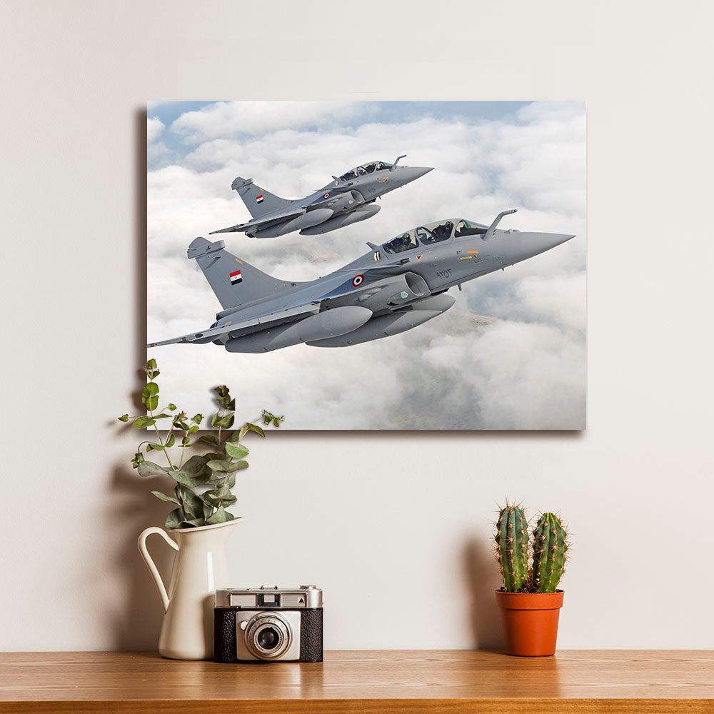 Poster Pesawat Tempur Fighter Jet Dassault Rafale 5 - Dekorasi Hiasan Dinding Kayu