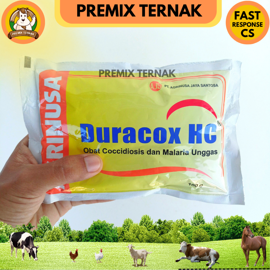 DURACOX HC 100 gram - Obat Koksi &amp; Malaria Unggas