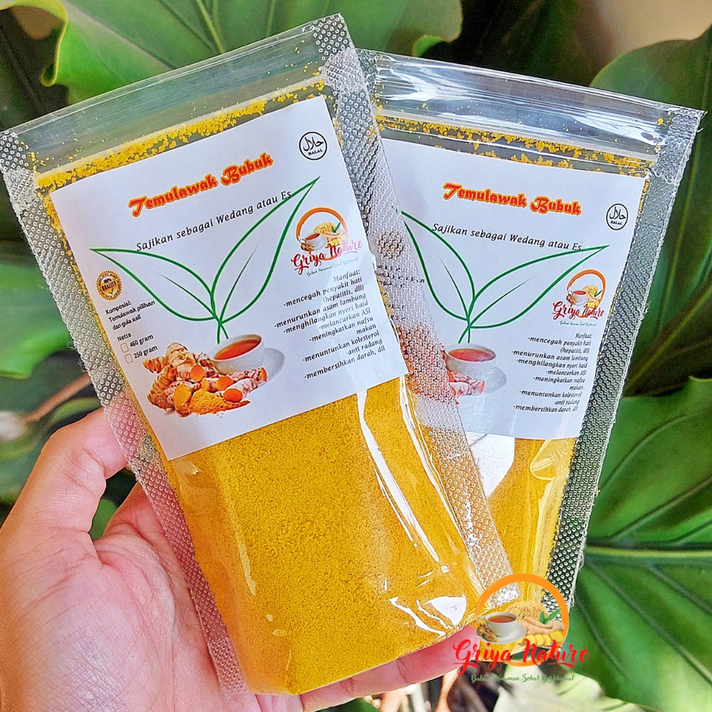 

[COD] GRIYA NATURE | Minuman Temulawak Bubuk Instant 100 gr | Jamu Nafsu Makan | Jamu Kesehatan Kulit | Meningkatkan Fungsi Hati | Obat Liver Hepatitis | Obat Lambung | Jamu Asam Lambung Maag Gerd | Minuman Herbal Serbuk Temu Lawak | Jamu Obat Herbal