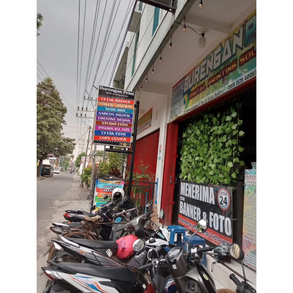 Cetak Banner / Spanduk bahan tebal 290gr free design grafis Tajam Pekat 1 jam jadi solvent premium