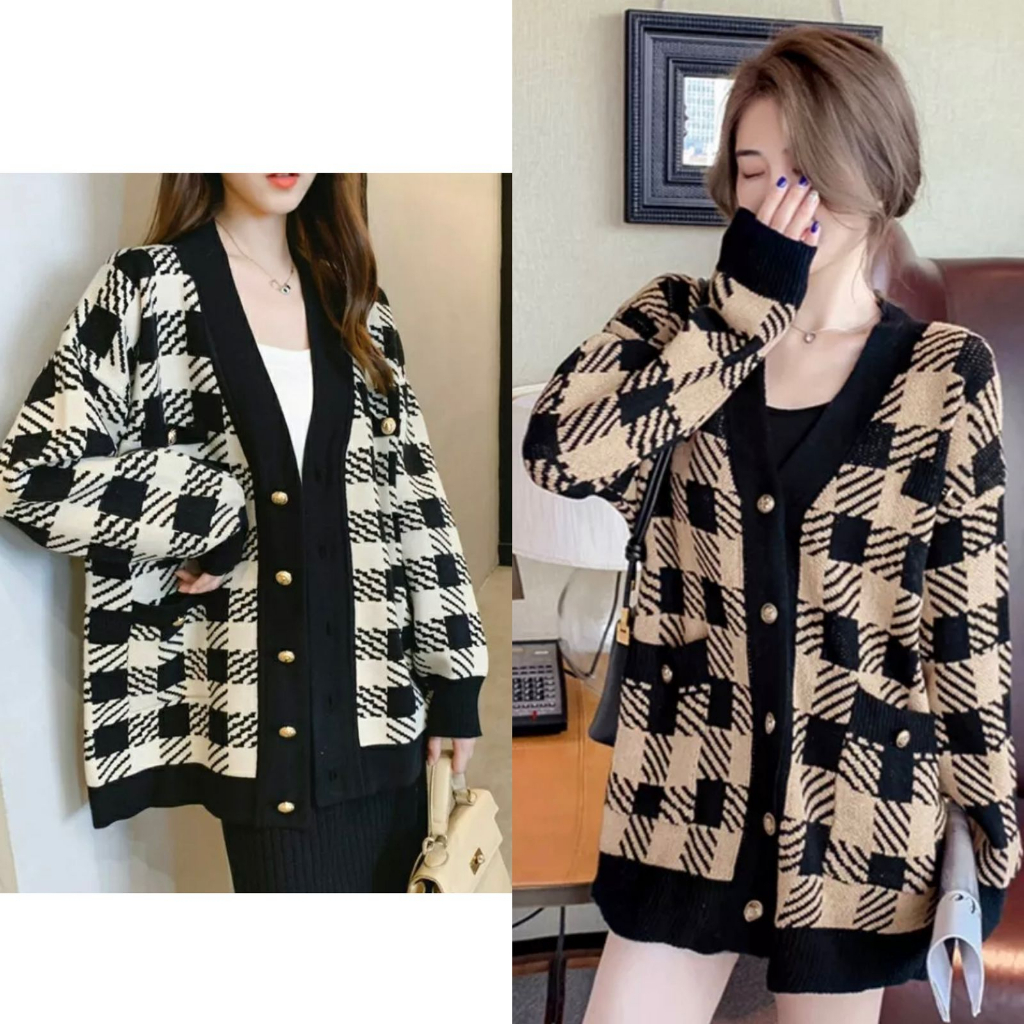 CARDI OVERSIZE KNIT RAJUT KOREAN STYLE PREMIUM/ CARDIGAN BIG SIZE JUMBO / KOREAN OUTER