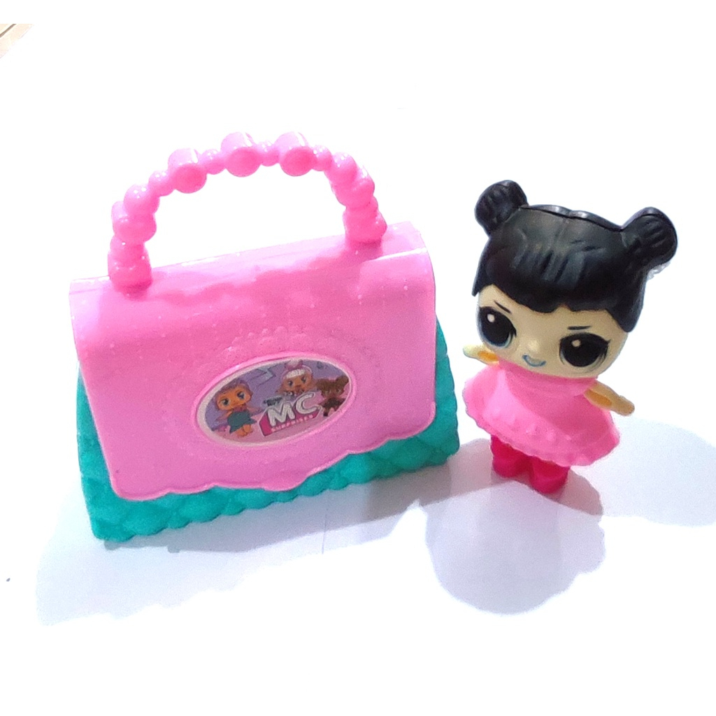 [MO06 / MS 22 / MO14] Mainan Anak Tas + Boneka Girl Fashion / Tongkat Peri + Mahkota + Tas Perempuan Lucu -  Mainan Anak Bayi Hand Bag + Girl Doll MO 06 MO 14 MS 22