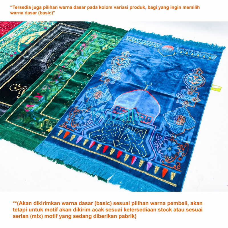 Sajadah Velteksa Classic Besar/ 110*70 Normal Spiegel/ Grosir Sajadah