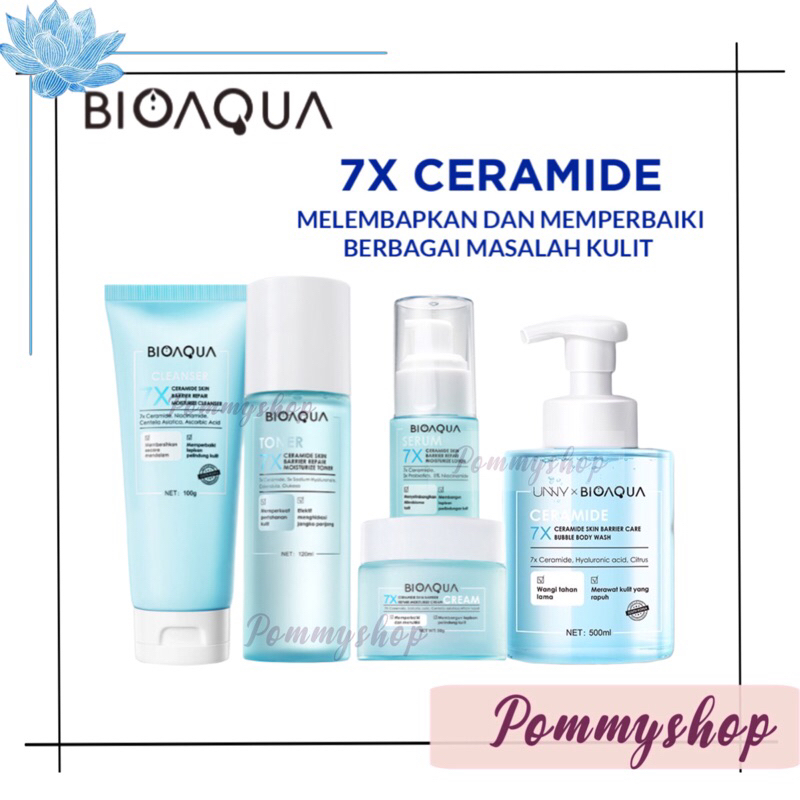 Bioaqua 7X Ceramide Skin Barrier Repair Moisturize Cream 50g / Toner / Lotion