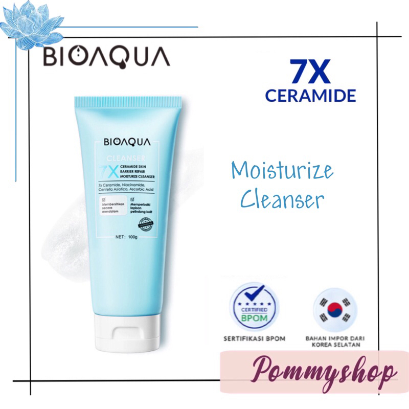 Bioaqua 7X Ceramide Skin Barrier Repair Moisturize Cleanser 100g | Sabun Cuci Wajah