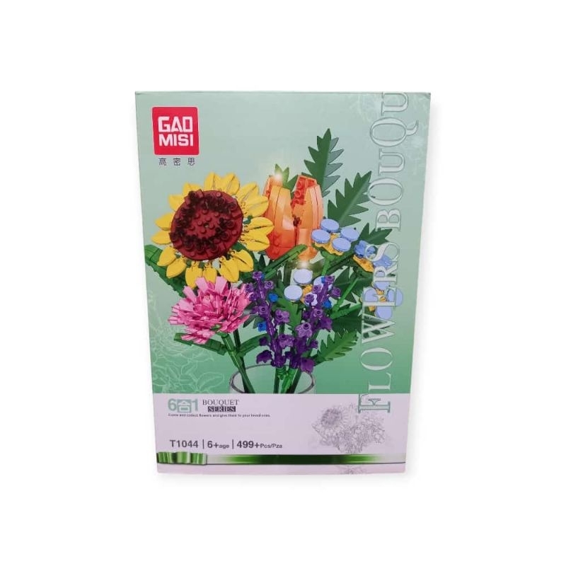 Mainan Lego flower Bouquft Bricks Hijau jk77