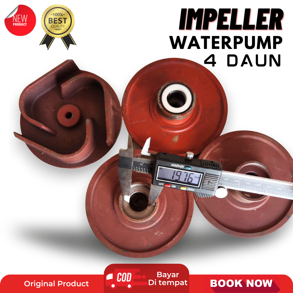 harga 4 daun impeller kipas pompa air irigasi sawah 2 inch dan 3 inch untuk JET 1000 dan JET 2000