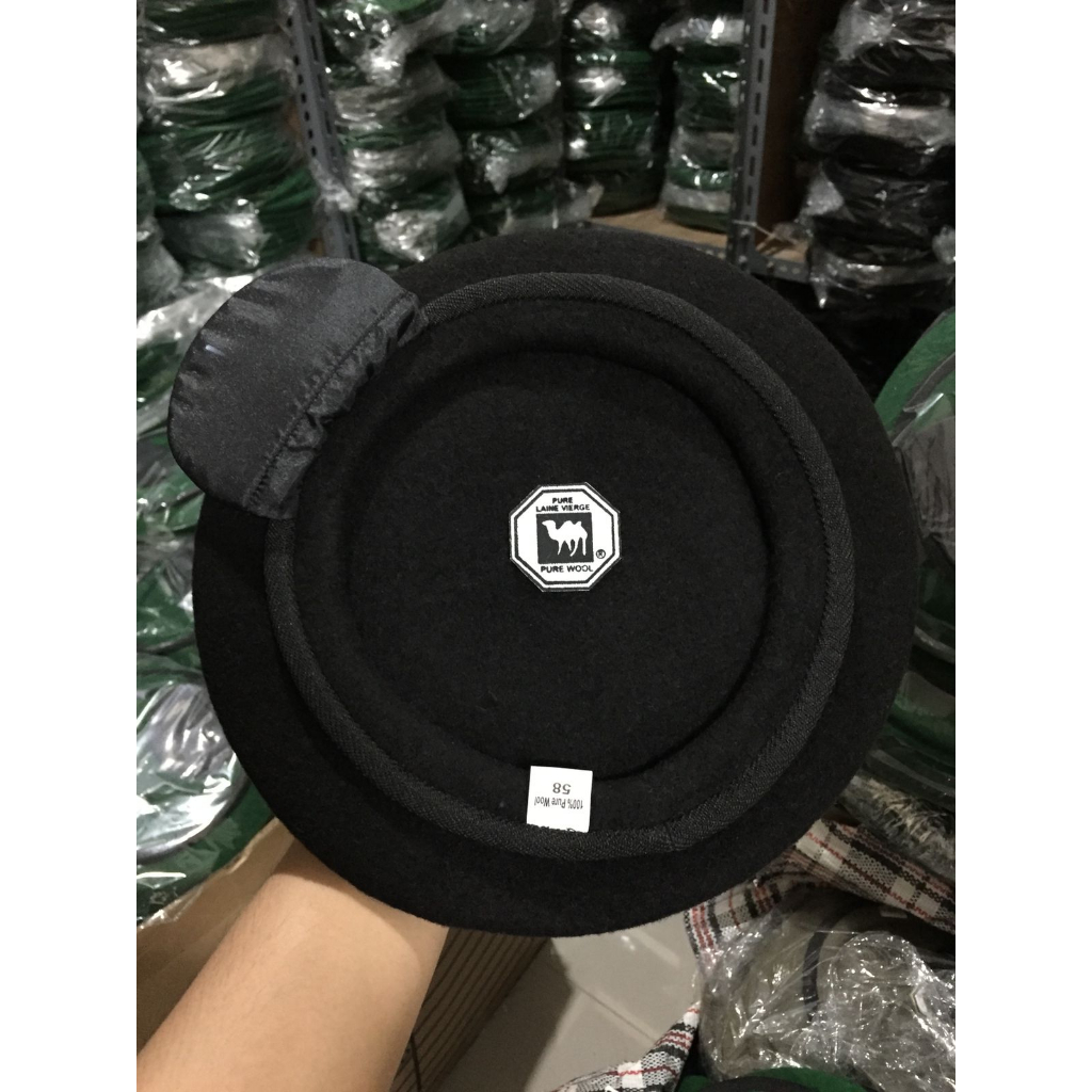 Topi Baret Sabhara / Polisi, Camel Asli Logo Onta Hitam