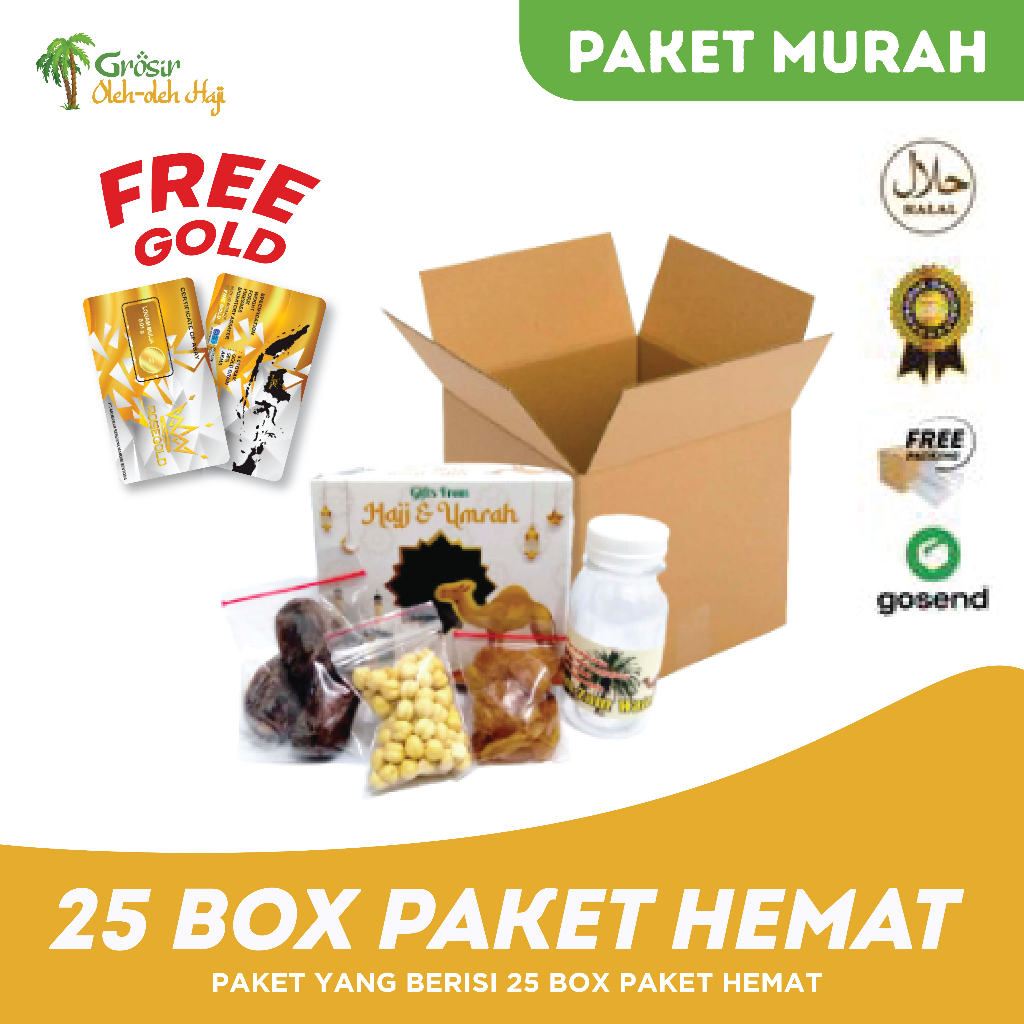 

Paket Oleh-oleh Haji Umroh Harga Hemat 25pcs