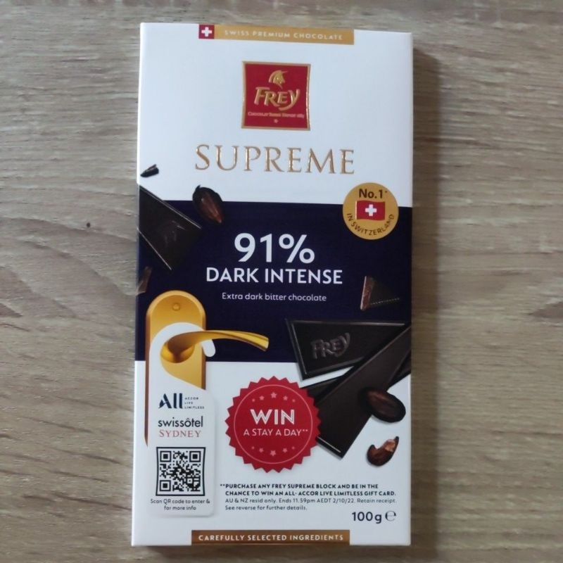 

Frey Supreme 91% Dark Intense Chocolate 100g