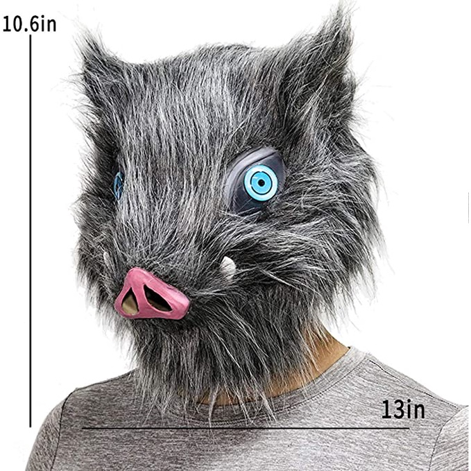 topeng kimetsu no yaiba inosuke pig mask latex