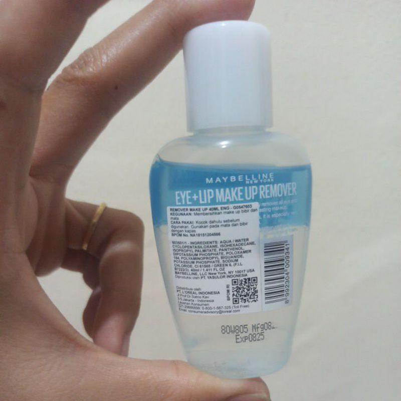 Maybelline Eye Lip Make up Remover Pembersih make up mata dan bibir 40ml 40 ml