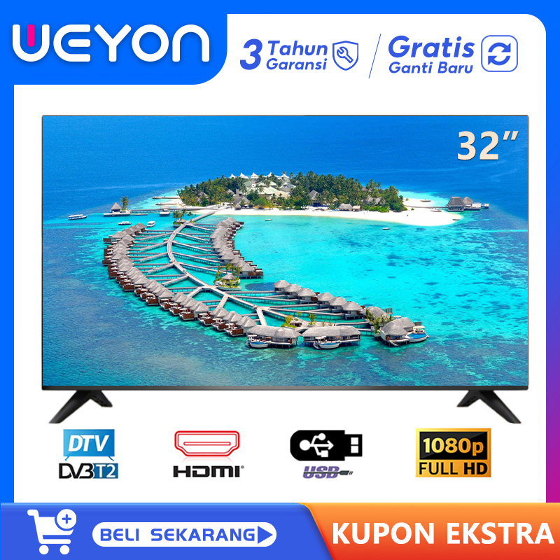 Weyon Smart TV 32 inch Digital TV Televisi Full HD Youtube Netfix HDMI USB Moive
