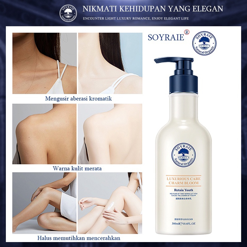 Lotion Pemutih Badan Body Lotion Pemutih Pemutih Badan Permanen 300ML Niacinamide Memlembabkan Kulit Kering,Menghidrasi,Melembutkan,Whitening body