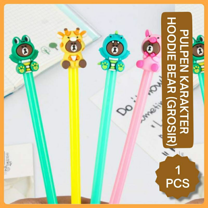

(GROSIR) Pulpen Beruang Hoodie / Pena Hoodie Beruang Salju / Pulpen Beruang Salju / Pulpen Beruang Hoodie / Pena Gel Motif