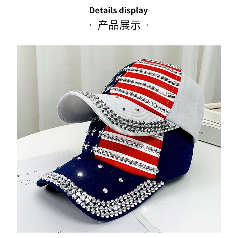 Topi motif bendera amerika untuk pria dan wanita