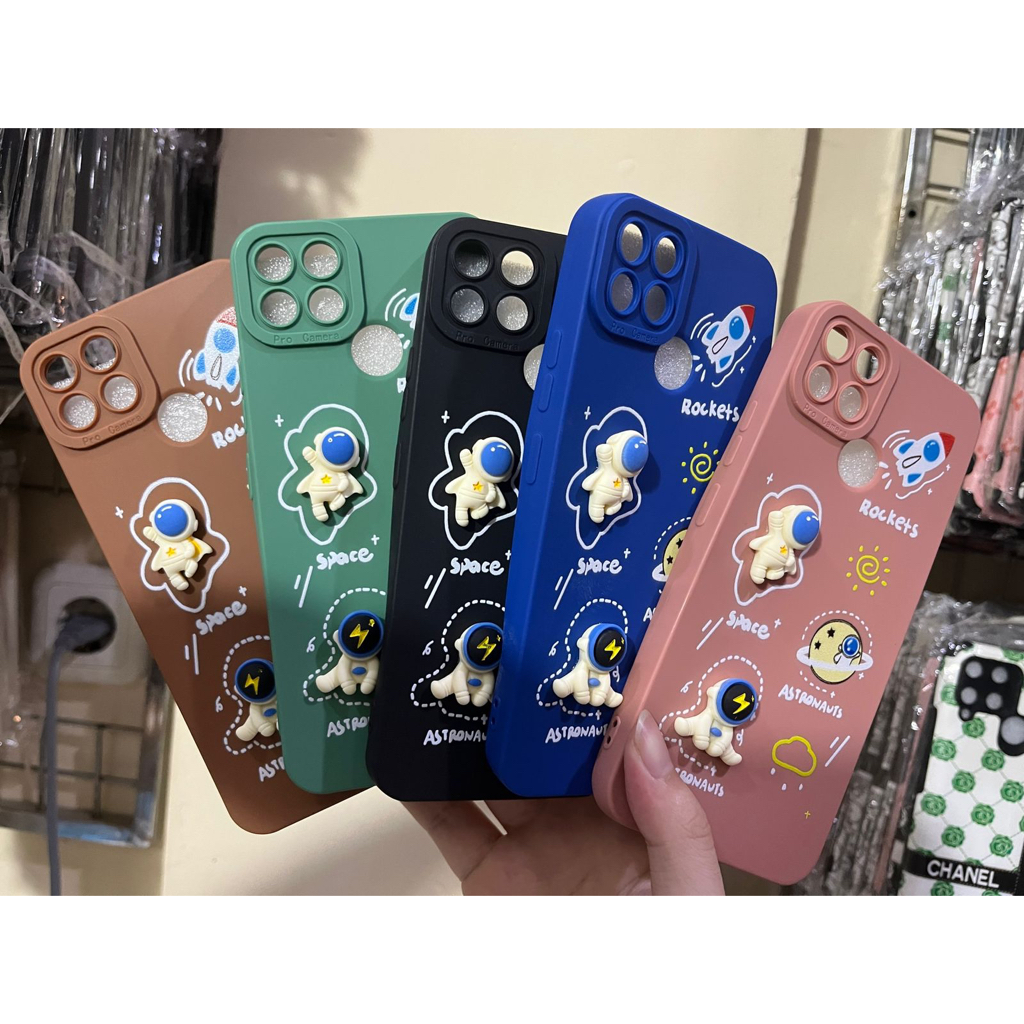 Softcase Pro Camera Boneka Timbul Rocket For Oppo A3S / Realme C1