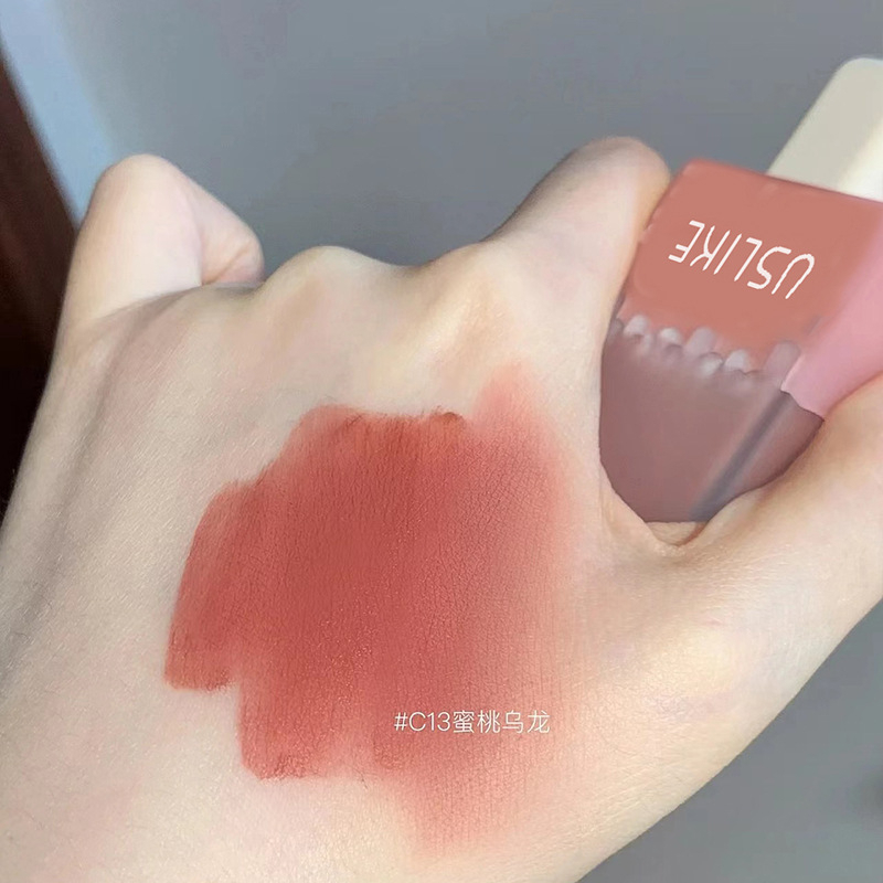 （COD）Ice Cream Lip Glaze Matte Foggy Velvet Lasting Lipstik Lip Glaze lipstik lipstik matte lipstik korea lipstik murah lipstick liptint lipstick matte