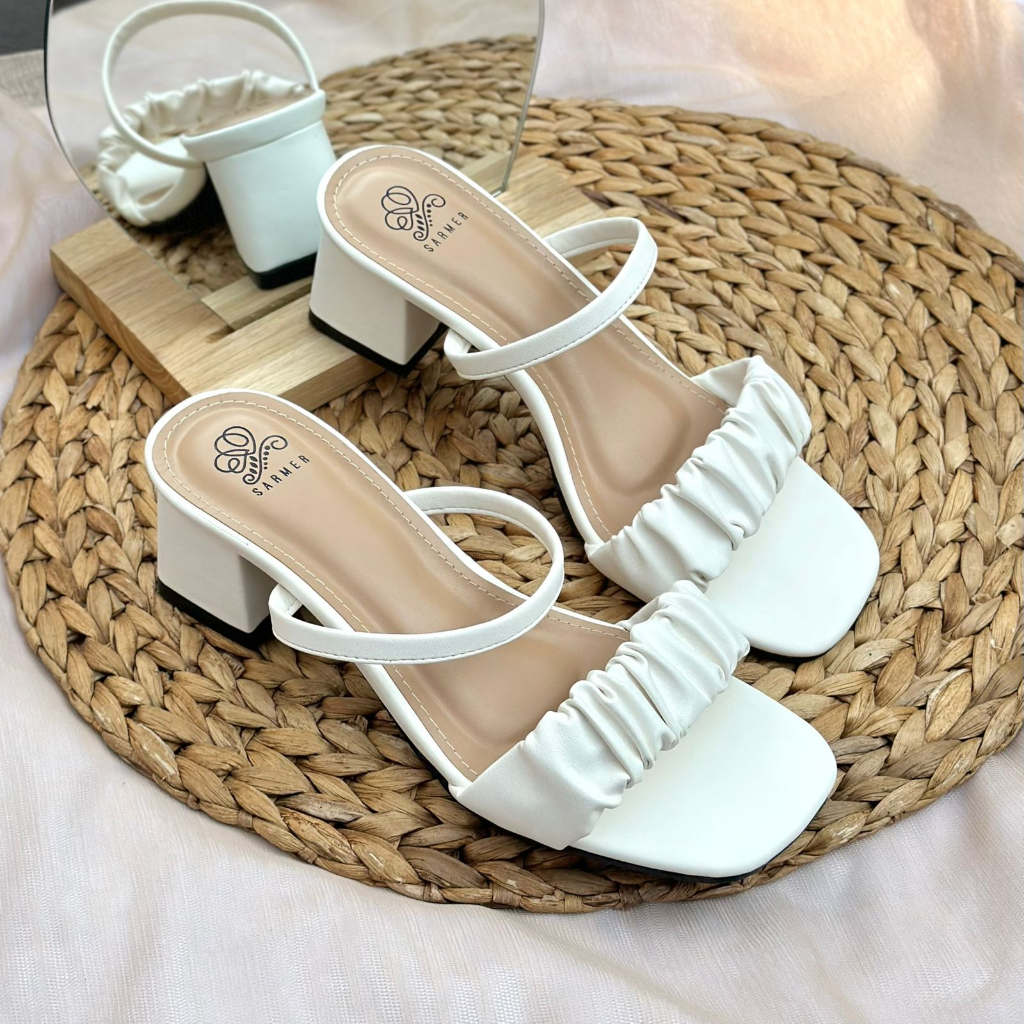 SARMER - MANDY HEELS WHITE