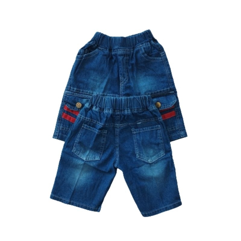 Jeans Anak Pendek Cargo 1 - 8 Tahun