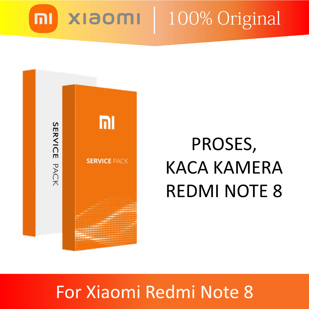 [ CHECK.ID ] FRAME KAMERA SET KACA COVER CAMERA XIAOMI REDMI NOTE 8 ORIGINAL